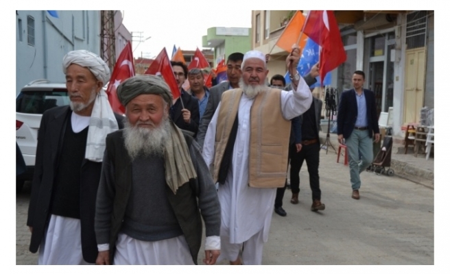 Ceylanpınar’daki Özbekler’den AK Parti'ye destek