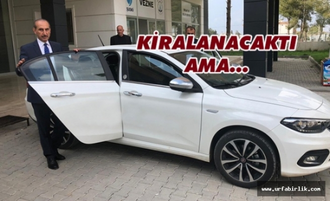 Akçakale'nin Yeni Belediye Başkanı Makam Aracını Reddetti.