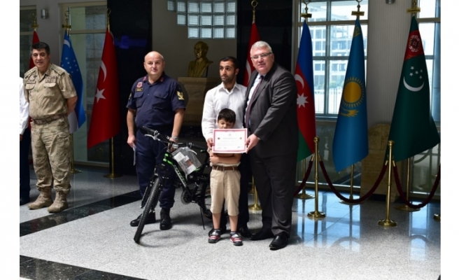 Şanlıurfalı çocuklara bisiklet ödülü