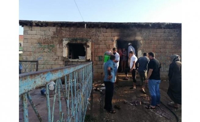 Şanlıurfa'da bir evde yangın