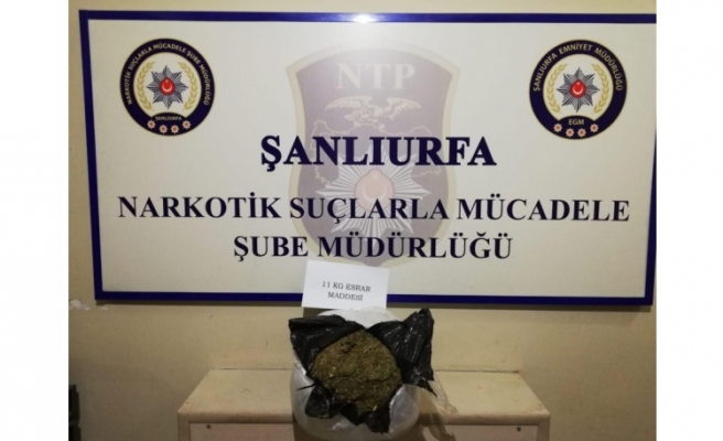 Urfa'da uyuşturucu madde ele geçirildi