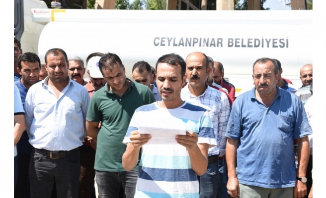 Ceylanpınar’da işçiler açıklama yaptı!