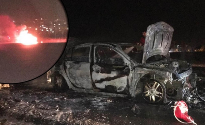 Şanlıurfa’da araç alev alev yandı!