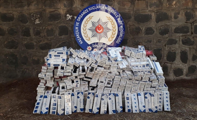 Şanlıurfa'da kaçak sigara ele geçirildi