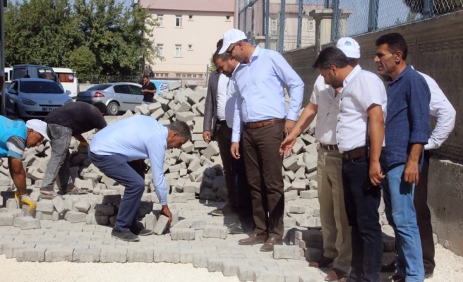 Eyyübiye’de parke çalışmaları devam ediyor