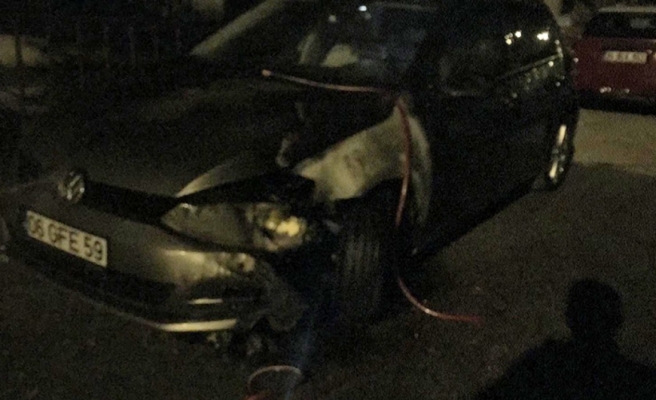 Şanlıurfa'da bir araç kundaklandı