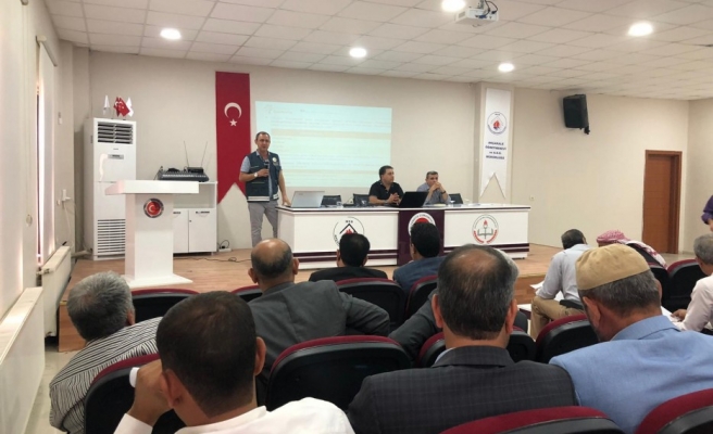 Muhtarlara ağaçlandırma kampanyası için bilgi verildi