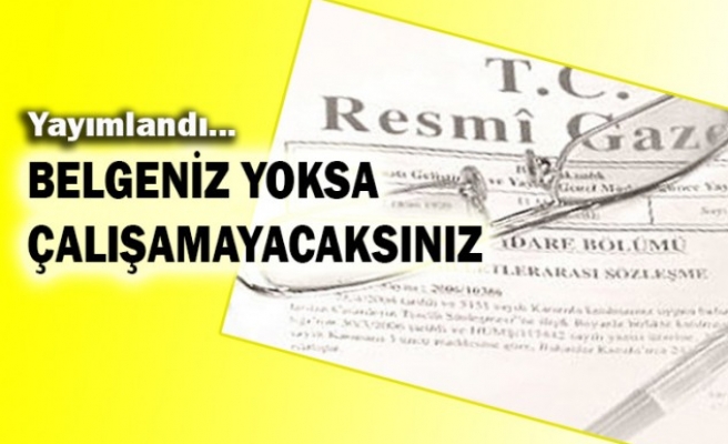 İşte mesleki yeterlilik belgesi zorunluluğu getirilen meslekler