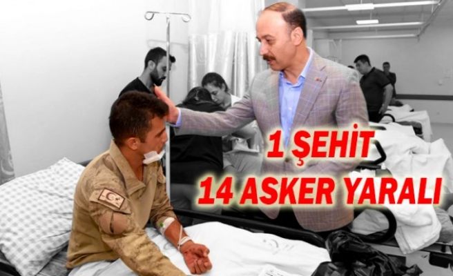 Urfa Valisi yaralı askerleri ziyaret etti