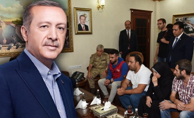 Erdoğan, Şanlıurfa’daki şehidin ailesi ile görüştü