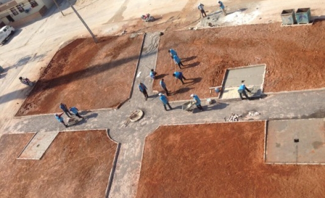 Eyyübiye’de park çalışmaları devam ediyor