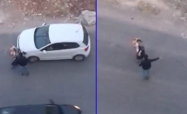 Şanlıurfa’da sokak ortasında kadına şiddet