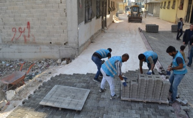 Eyyübiye’de yol yapım çalışmaları sürüyor