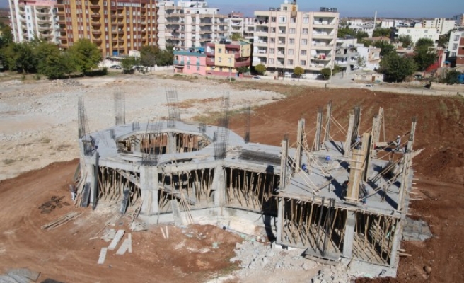 Hilvan’da kütüphane inşaatı devam ediyor