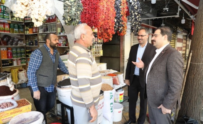 İlçe başkanları esnaf ve vatandaşla buluştu