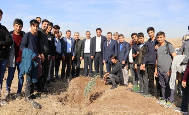 Karaköprü’de de fidanlar toprakla buluştu