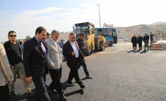 Karakoyun Köprülü Kavşağında asfaltlama sürüyor