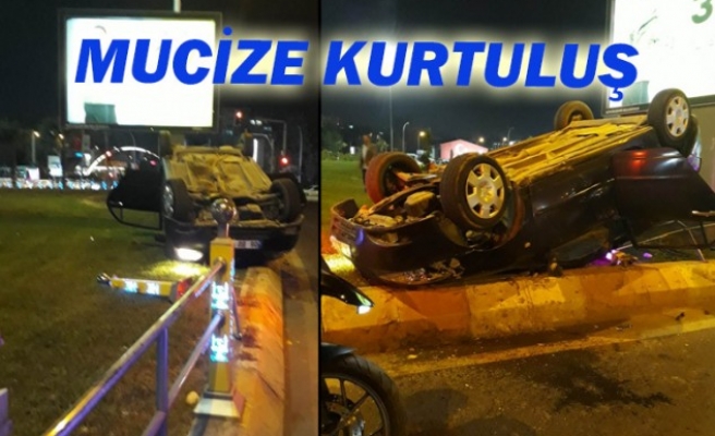 Abide Kavşağı’nda kaza!