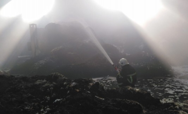 OSB'deki fabrika yangınına itfaiye müdahale etti