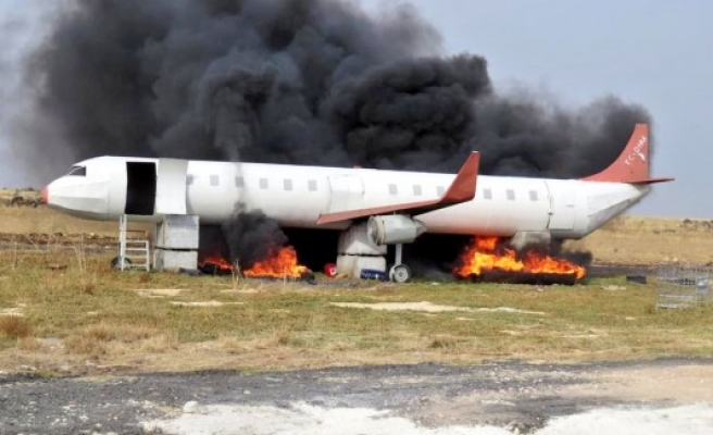 Şanlıurfa'da yapılan tatbikat itfaiye de katıldı