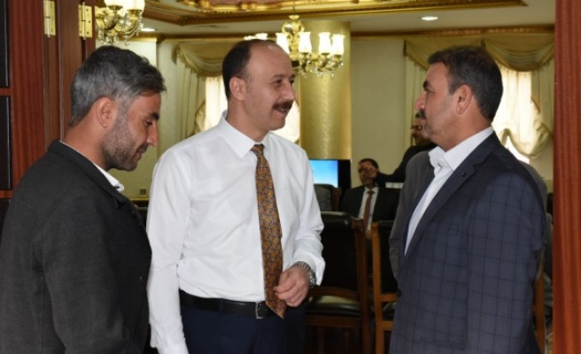 Şehit memurun ailesi Vali Erin ile görüştü