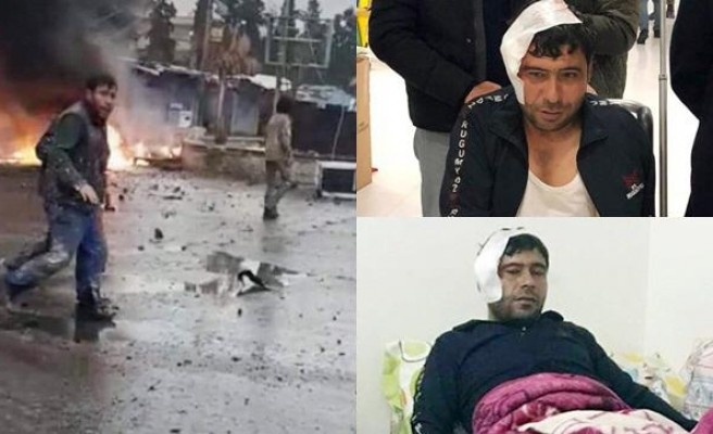 Patlamada belediye personeli yaralandı