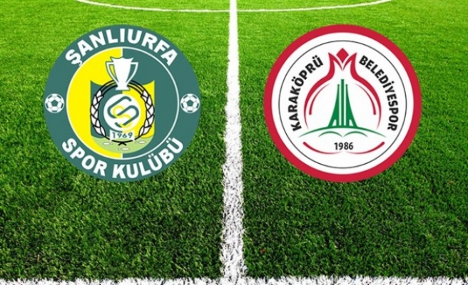 Urfaspor ve Karaköprü bugün maça çıkıyor