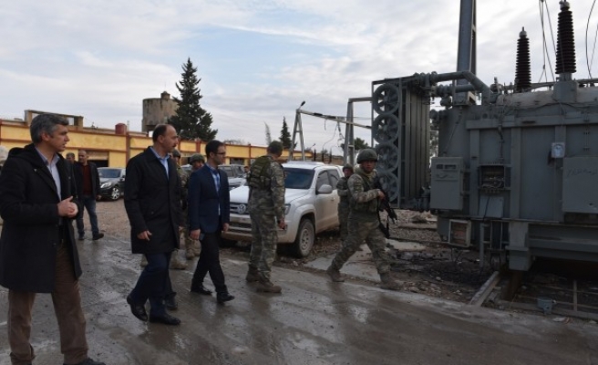 Telabyad ve Resulayn merkezlerine elektrik verildi