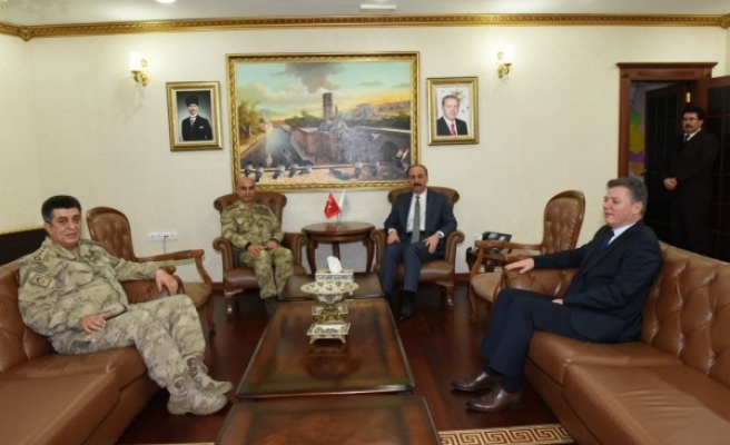 Tümgeneral Başoğlu, Vali Erin’i ziyaret etti