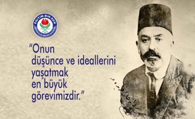 İbrahim Coşkun'dan Mehmet Akif Ersoy'u anma mesajı