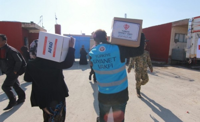 Rasulayn ve Tel Abyad’da yardımlar yapıldı
