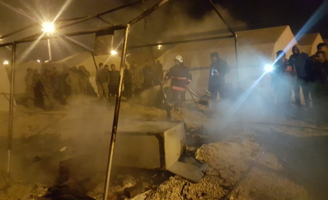 Çadırkentte yangın!