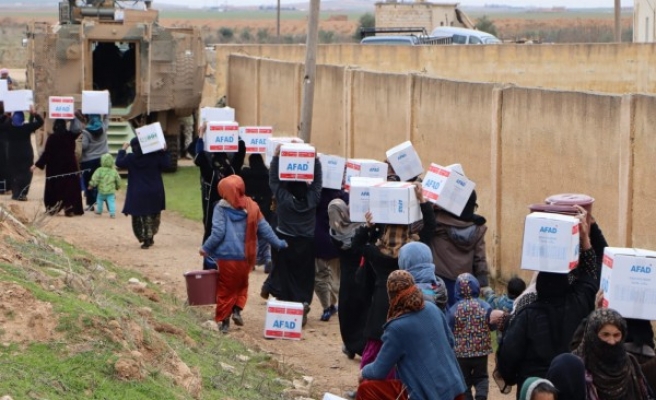 Türkiye’den Resulayn ve Telabyad’a yeni yardımlar gitti