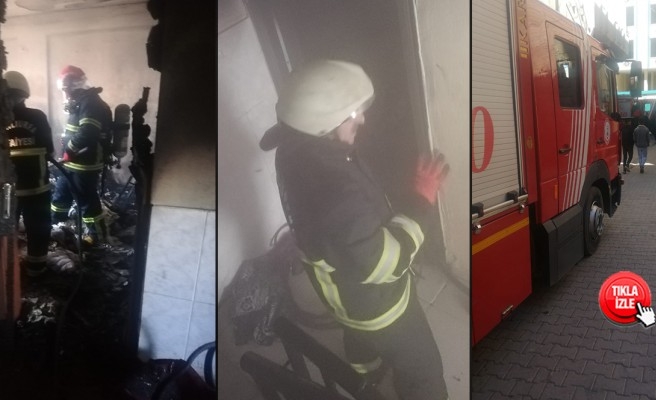 Eyyübiye'deki yangına itfaiye müdahale etti