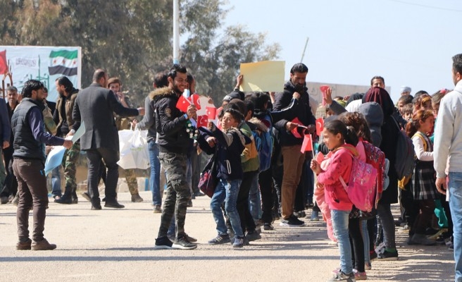 Telabyad’da ‘Bahar Kalkanı Harekatı’na destek toplandılar