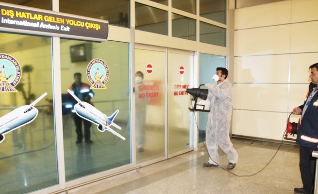 GAP Havalimanında koronavirüs önlemleri alındı