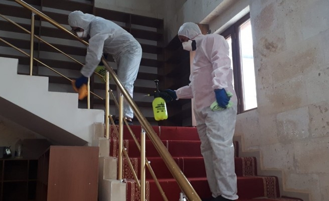 Cuma Namazı öncesinde korona önlemleri alındı