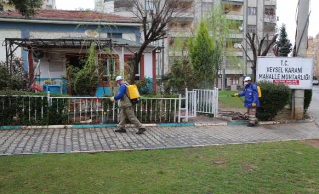 Haliliye'de koronavirüs temizliği: Taziye evleri, camiler, okullar...