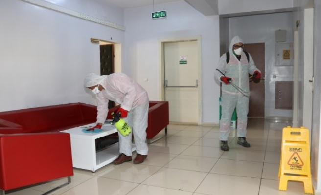 Karaköprü’de ‘korona’ önlemleri: Dezenfekte edildi