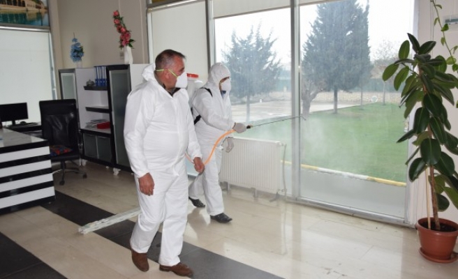 Viranşehir’de dezenfekte çalışmaları başladı