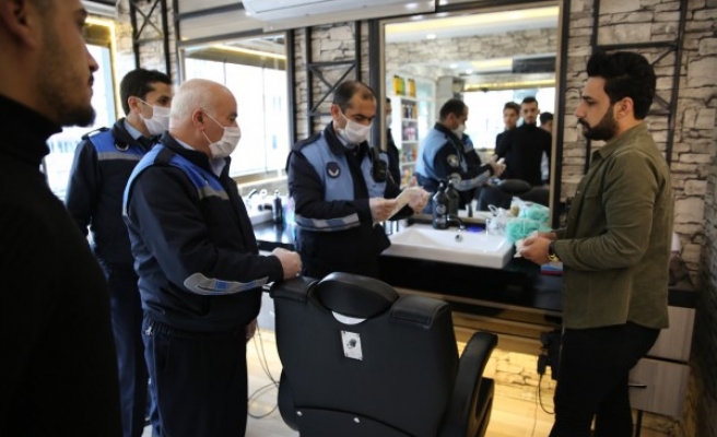 Şanlıurfa’da kuaförlere 'koronavirüs' denetimi