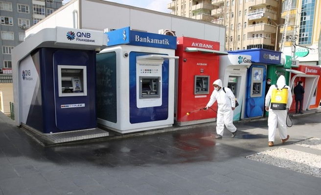 Şanlıurfa’daki ATM’lerde koronavirüs tedbiri