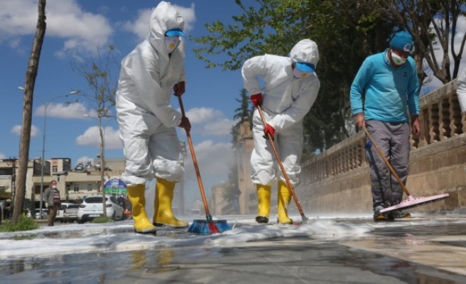 Eyyübiye'de hijyen çalışmaları sürüyor