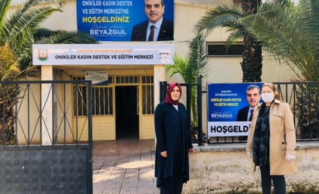 Urfa'da 2 yıldır kapalı olan merkezde 'maske ve koruyucu önlük' üretiliyor