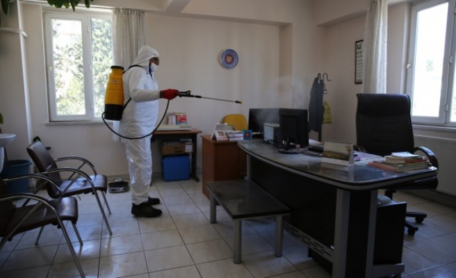 Haliliye'de ASM'ler dezenfekte edildi