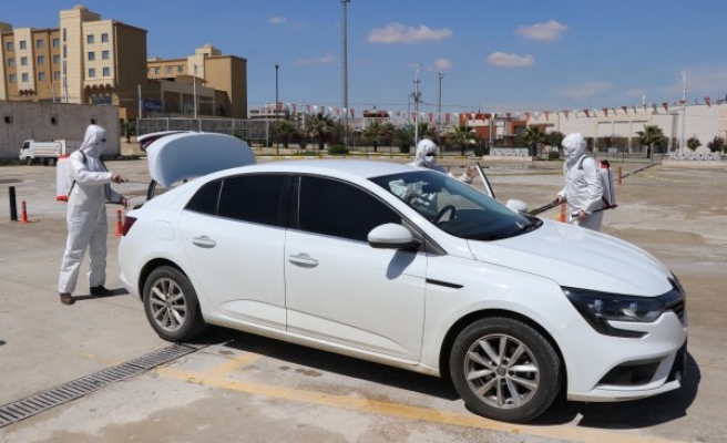 Şanlıurfa'da 15 bin araç dezenfekte edildi