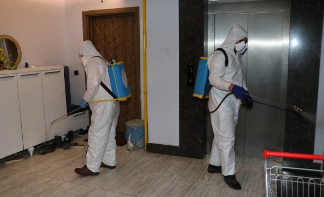 Karaköprü'de koronaya karşı hijyen seferberliği