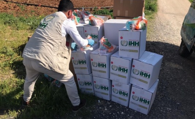 İHH, karantinaya alınan bölgelere yardım gönderdi