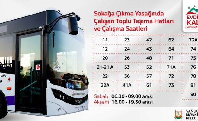 Urfa'da otobüs seferlerinin nasıl olacağı açıklandı