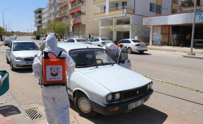 Bozova'da da dezenfekte istasyonu kuruldu